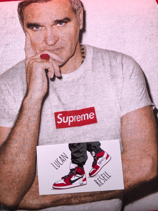 Supreme morrissey black tee shirt